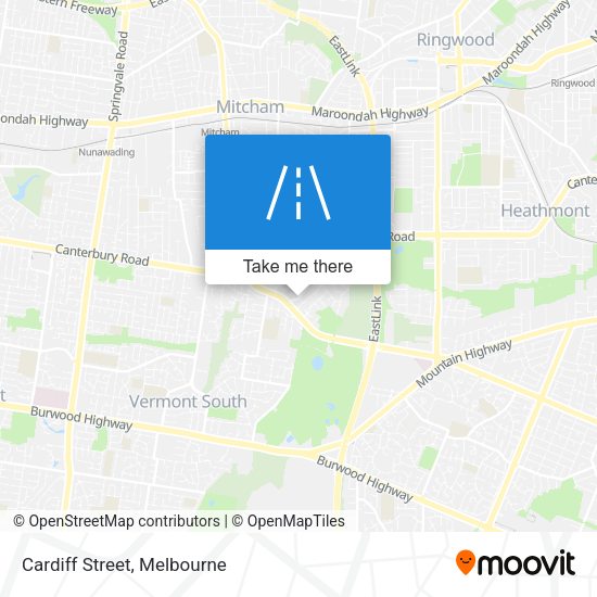 Cardiff Street map