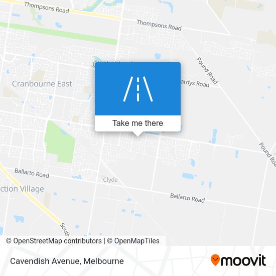 Cavendish Avenue map