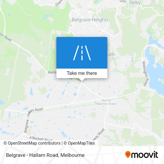 Belgrave - Hallam Road map
