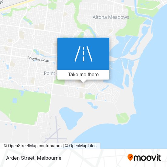 Arden Street map