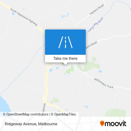 Ridgeway Avenue map