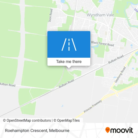 Mapa Roehampton Crescent