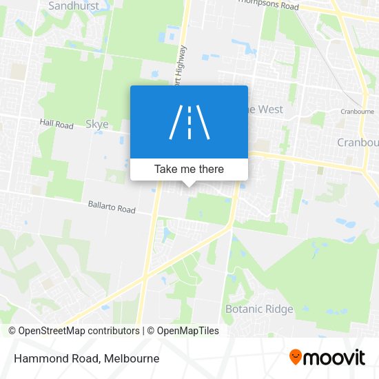 Hammond Road map