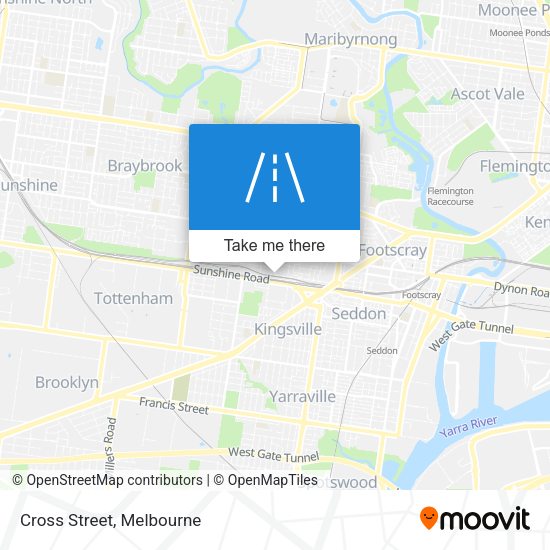 Cross Street map