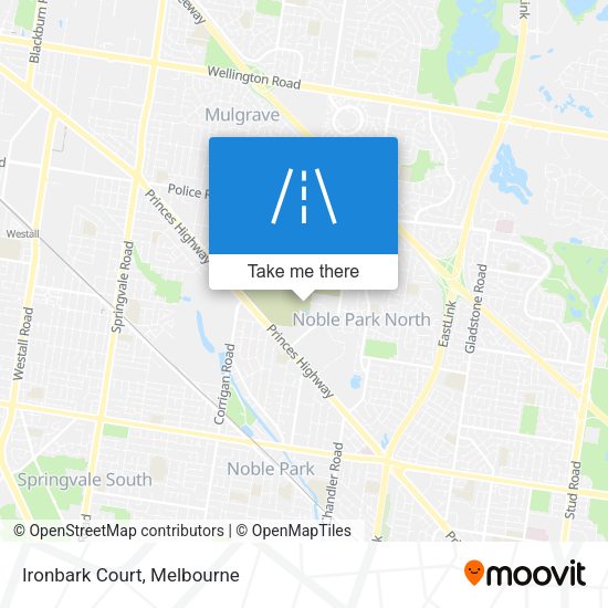 Ironbark Court map