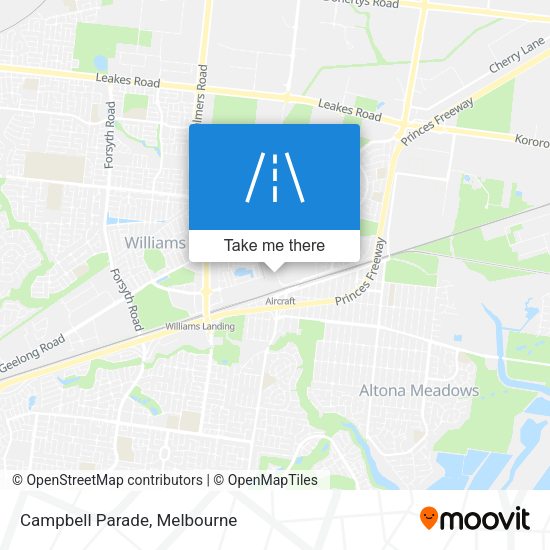 Campbell Parade map