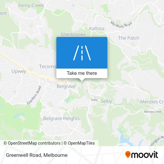 Greenwell Road map