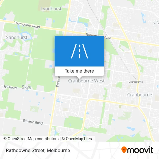 Mapa Rathdowne Street