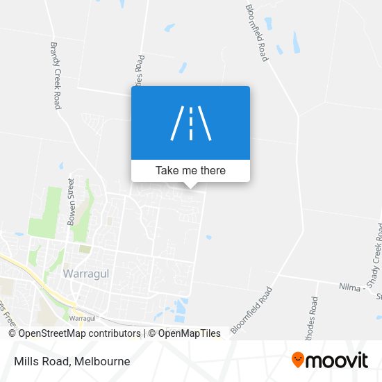 Mills Road map
