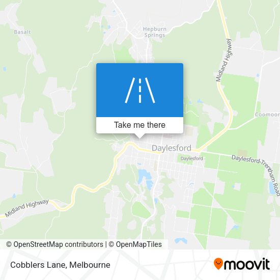 Cobblers Lane map
