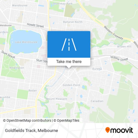 Goldfields Track map