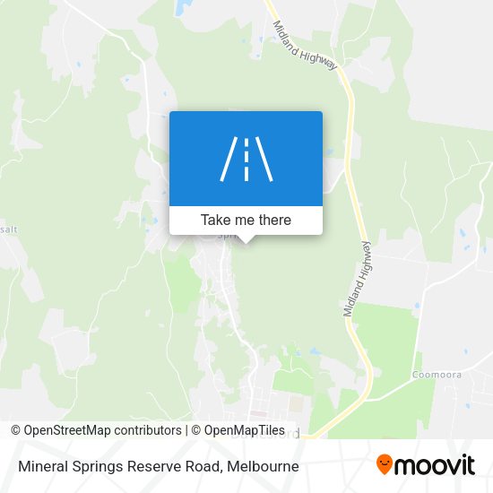 Mineral Springs Reserve Road map
