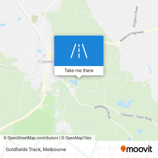 Goldfields Track map