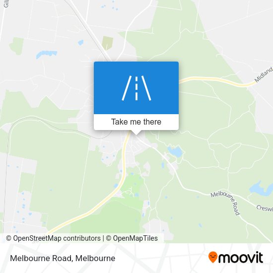 Melbourne Road map