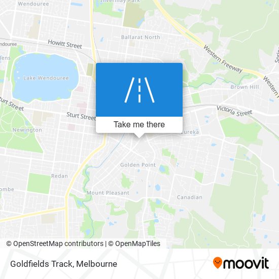 Goldfields Track map