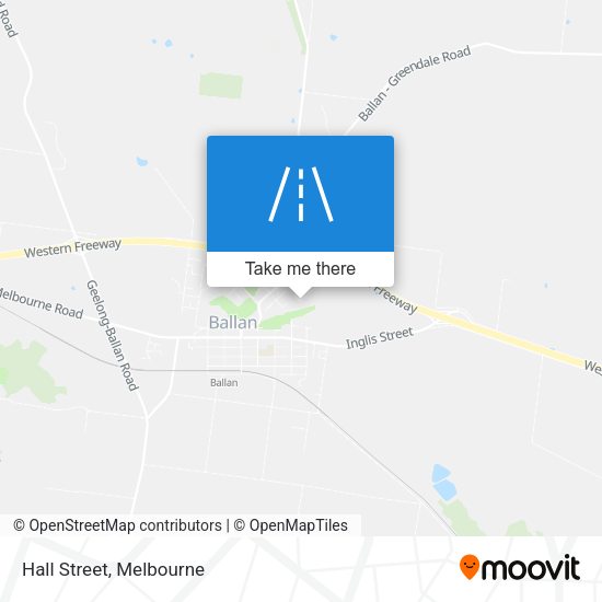 Hall Street map