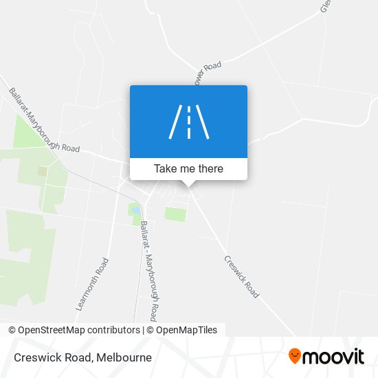 Creswick Road map