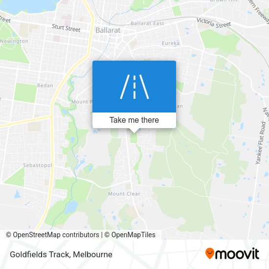 Goldfields Track map
