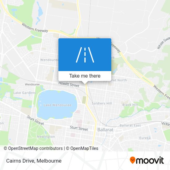 Cairns Drive map