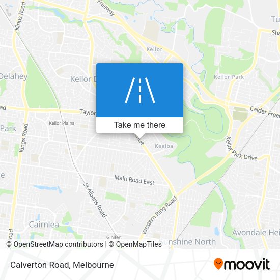 Calverton Road map