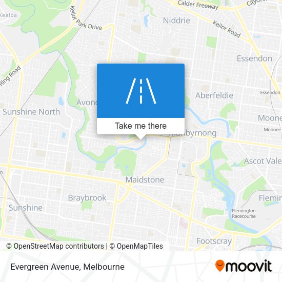 Evergreen Avenue map