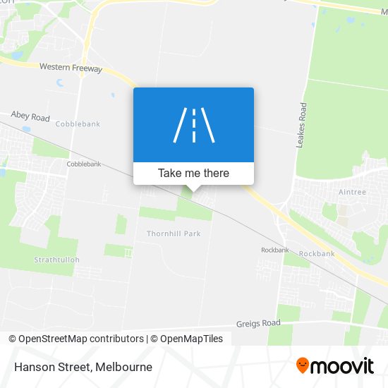Hanson Street map