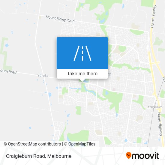 Craigieburn Road map