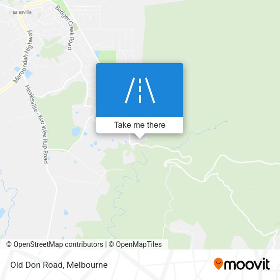 Old Don Road map