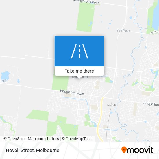 Mapa Hovell Street