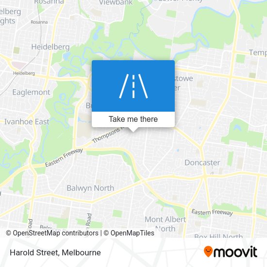 Harold Street map