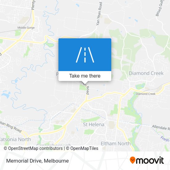 Memorial Drive map