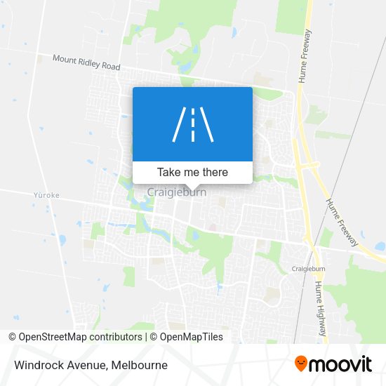 Windrock Avenue map