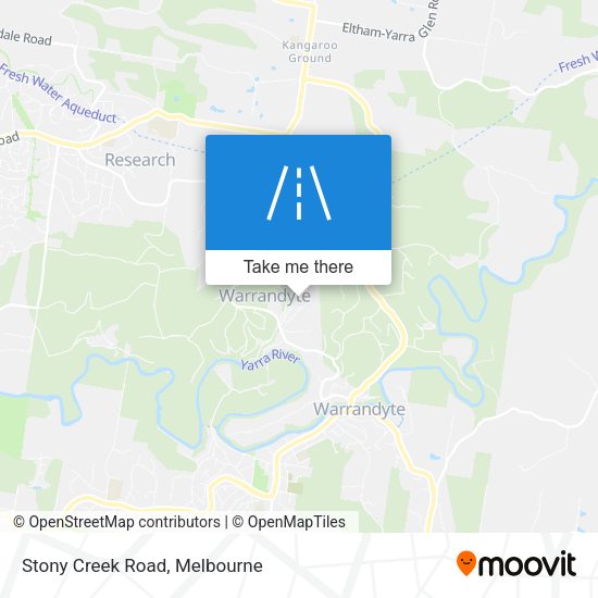 Stony Creek Road map