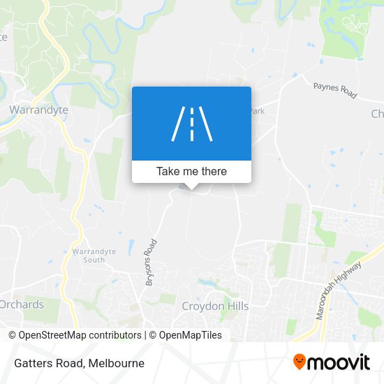 Gatters Road map