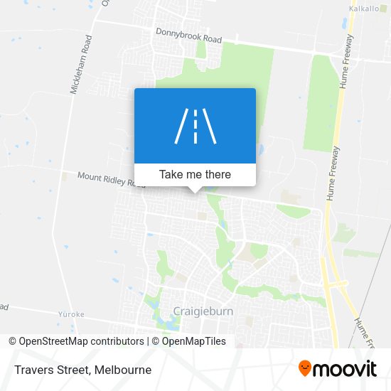 Travers Street map