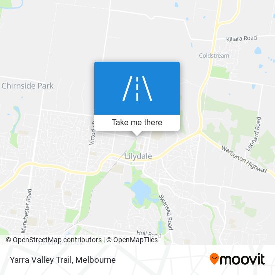 Yarra Valley Trail map