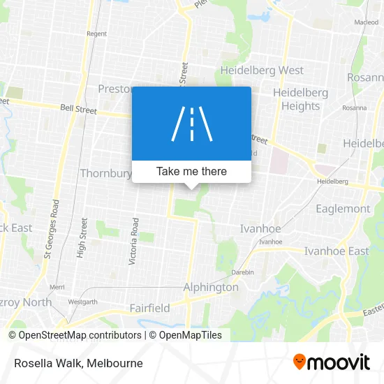 Rosella Walk map