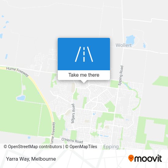 Yarra Way map
