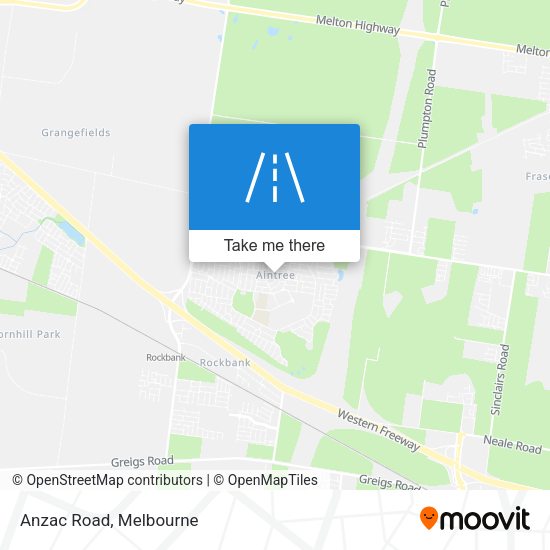 Anzac Road map