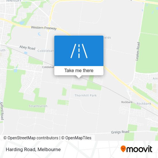 Harding Road map