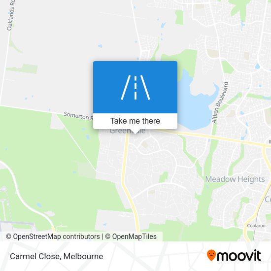 Carmel Close map