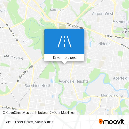 Rim Cross Drive map
