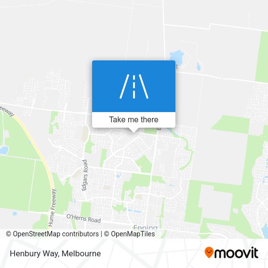 Henbury Way map