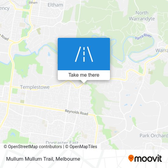 Mullum Mullum Trail map
