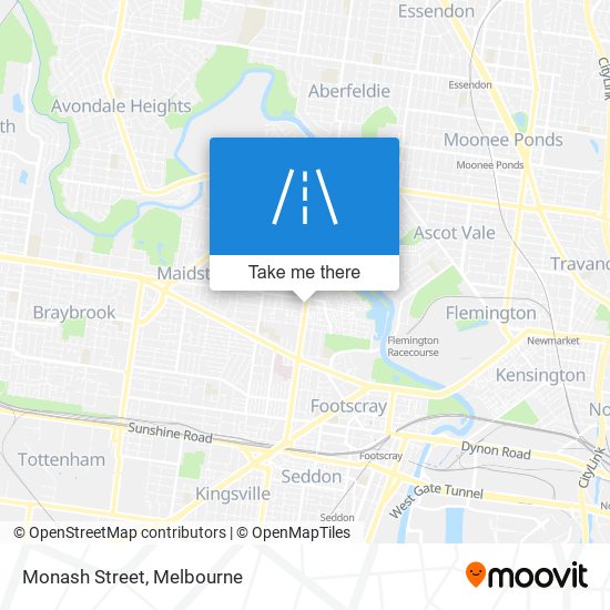 Monash Street map