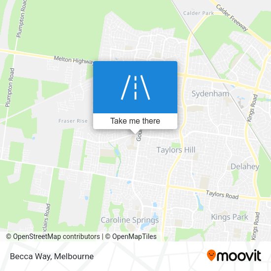 Becca Way map
