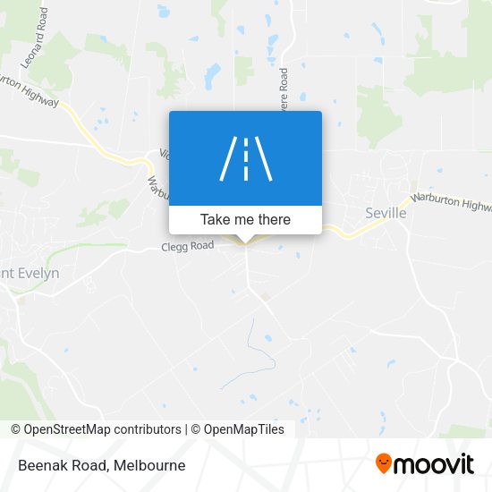 Beenak Road map