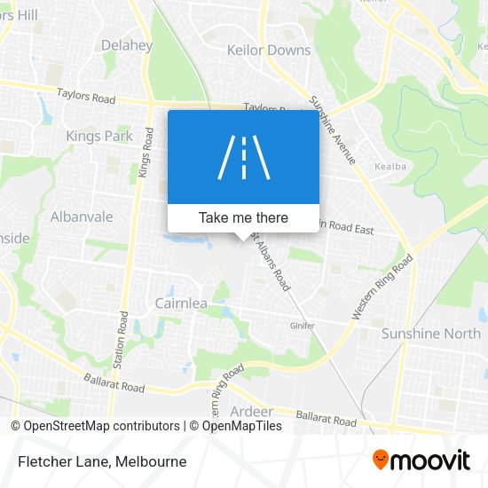 Fletcher Lane map
