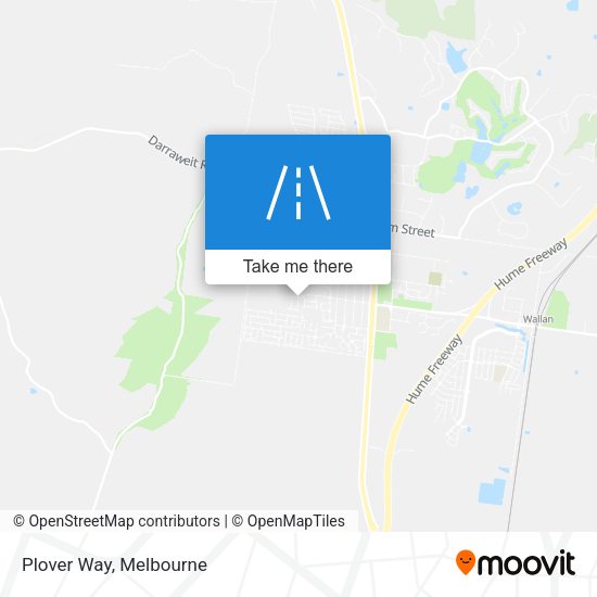 Plover Way map