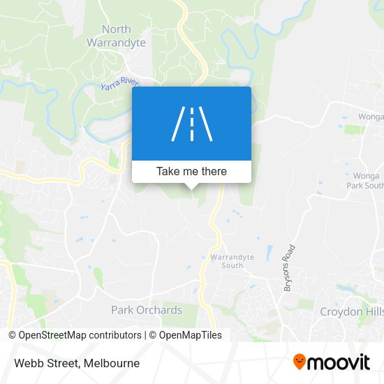 Webb Street map